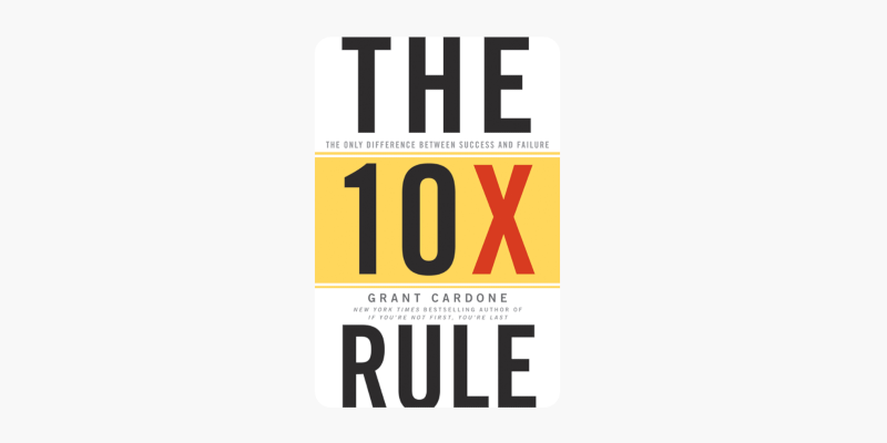 Resumen del libro “La Regla de Oro (10X) de los Negocios” por Grant Cardone