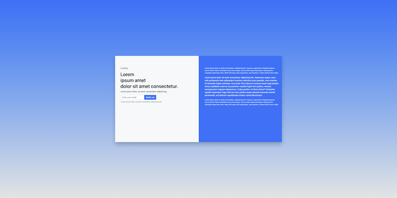 Landing page con Bootstrap
