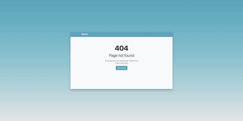 Página 404 hecha con Bootstrap