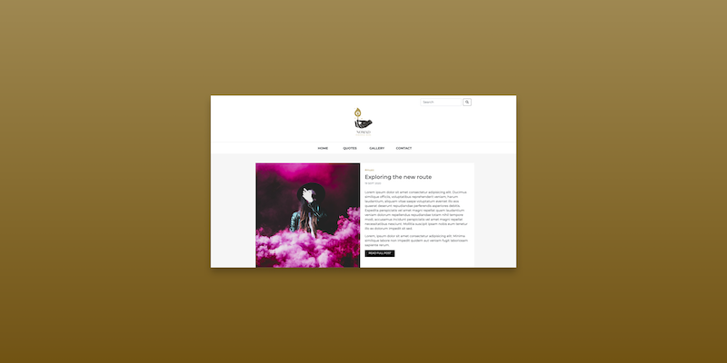 Sitio estilo blog hecho con bootstrap y sass