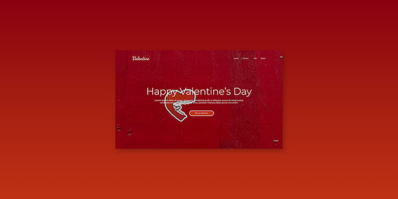Feliz Día de San Valentín | Sitio Web con HTML y CSS (Flex)