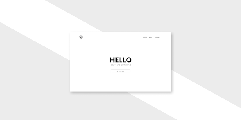 Portafolio Estilo One Page Construído con HTML y CSS (Flex)