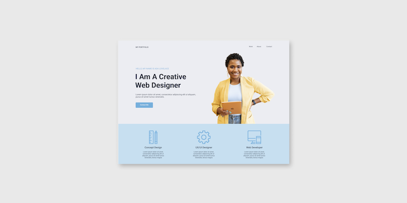 Portafolio One Page con Menu en Flexbox