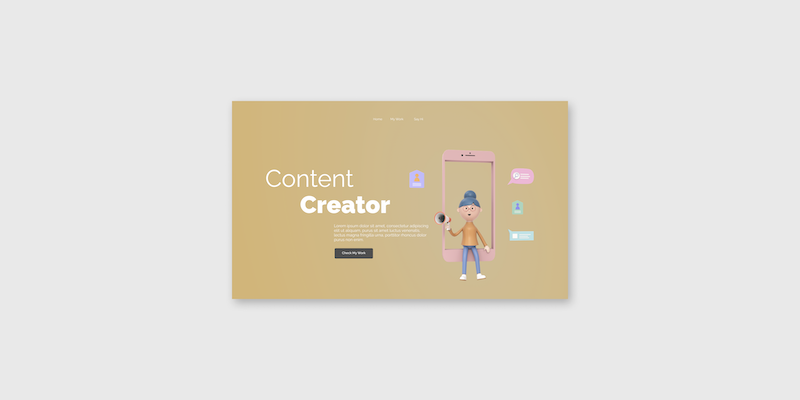 Portafolio sencillo con Flexbox