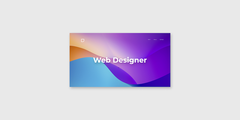 Portafolio para Diseñador Web