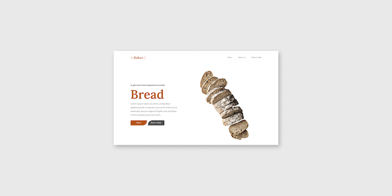 Sitio One Page Construído con SASS  – Bread