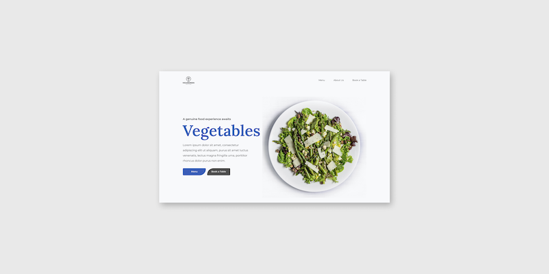 Sitio One Page Construído con SASS  – Vegetables