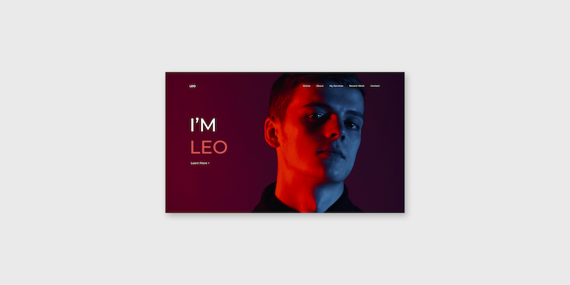 Portafolio hecho con SASS  – Leo