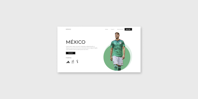 Práctica de HTML y CSS (SASS) con el Mundial – México