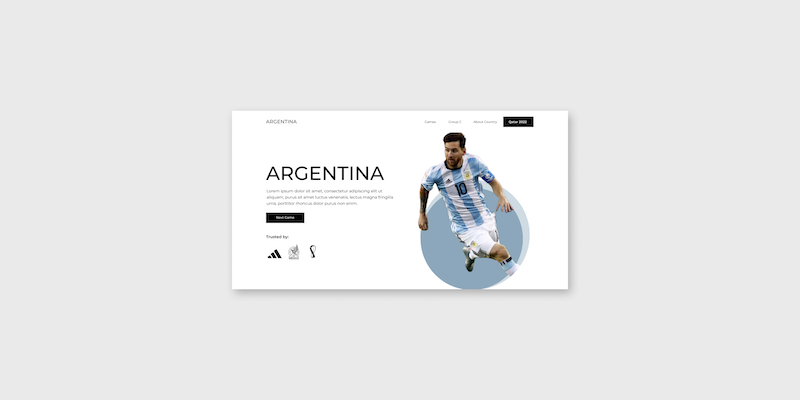 Práctica de HTML y CSS (SASS) con el Mundial – Argentina