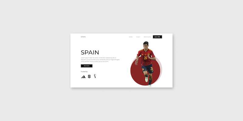 Práctica de HTML y CSS (SASS) con el Mundial – Spain