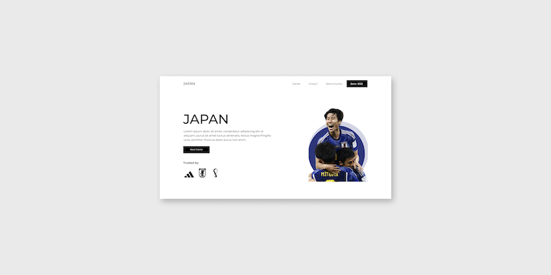 Práctica de HTML y CSS (SASS) con el Mundial – Japan