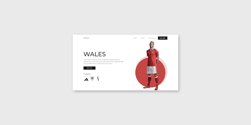 Práctica de HTML y CSS (SASS) con el Mundial – Wales