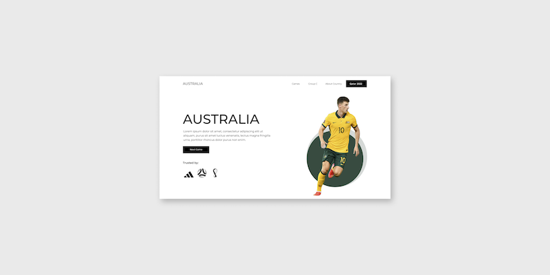 Práctica de HTML y CSS (SASS) con el Mundial – Australia