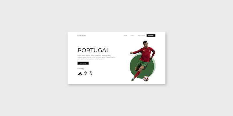 Práctica de HTML y CSS (SASS) con el Mundial – Portugal