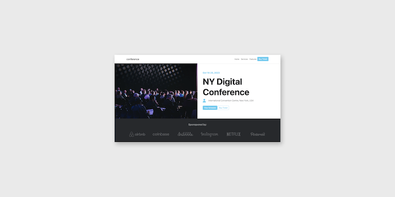 Construye un sitio para conferencias con Bootstrap 5 – Conference
