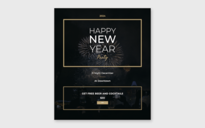 Celebra El Nuevo Año 2024 Con Esta Landing Page con Bootstrap 5